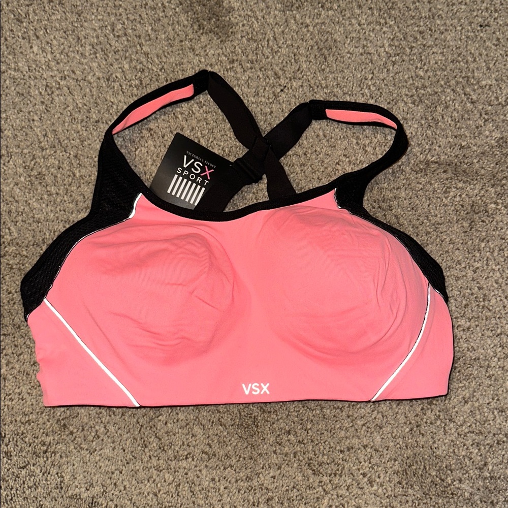 VSX Sport Pink and Black Sports Bra